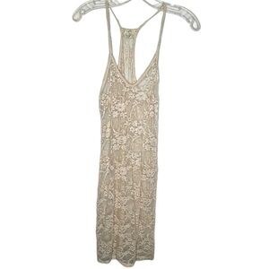 Pins and Needles Sheer Lace‎ Slip Dress